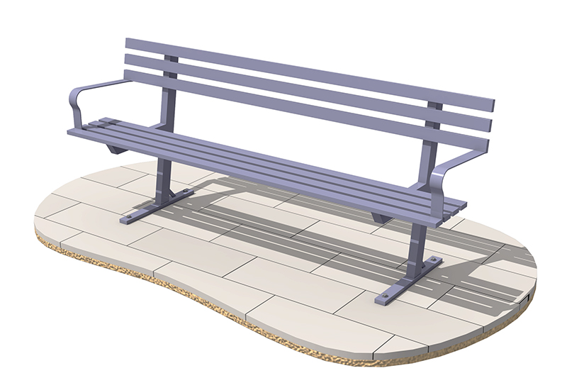 Park Bench (metal) II
