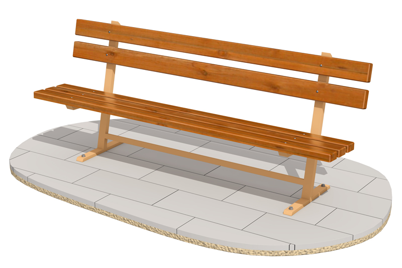 Park Bench (wood) III