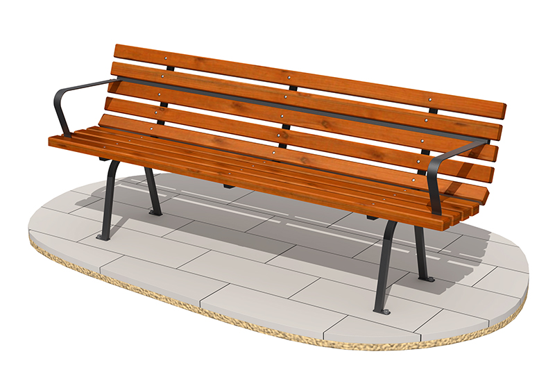 Park Bench (wood) VIII