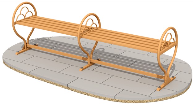 Park Bench (wood) VII
